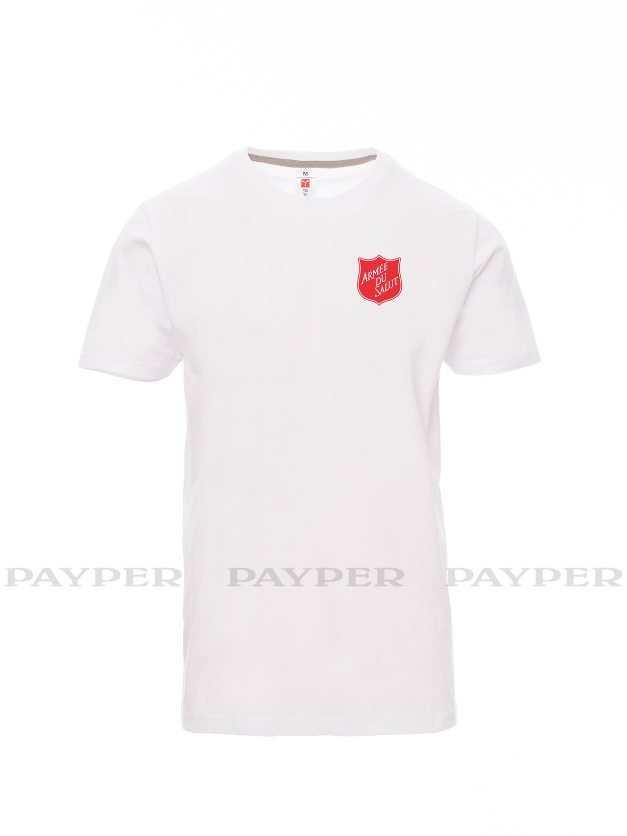T-shirt homme blanc avec logo serigraphié